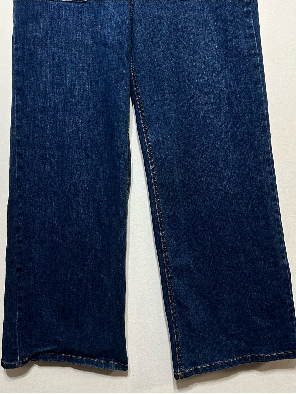 Oat New York Dark Blue Wide Leg Jeans - Picture 4 of 8